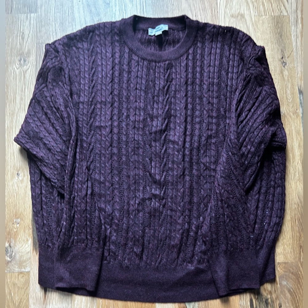Como Vintage Burgundy Knit Top